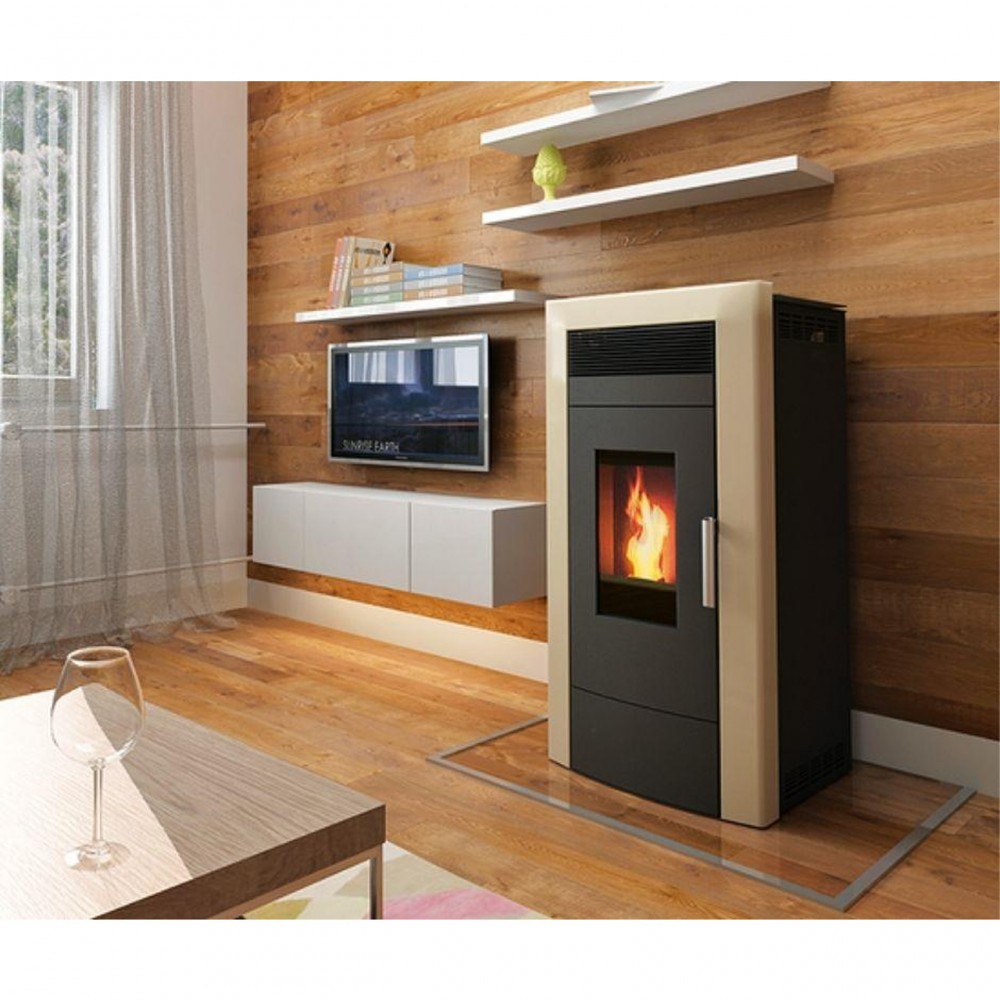 Pelletkachel CV Alfa Plam Commo Ivoor, 22.5kW | Pelletkachels CV | Pelletkachels |