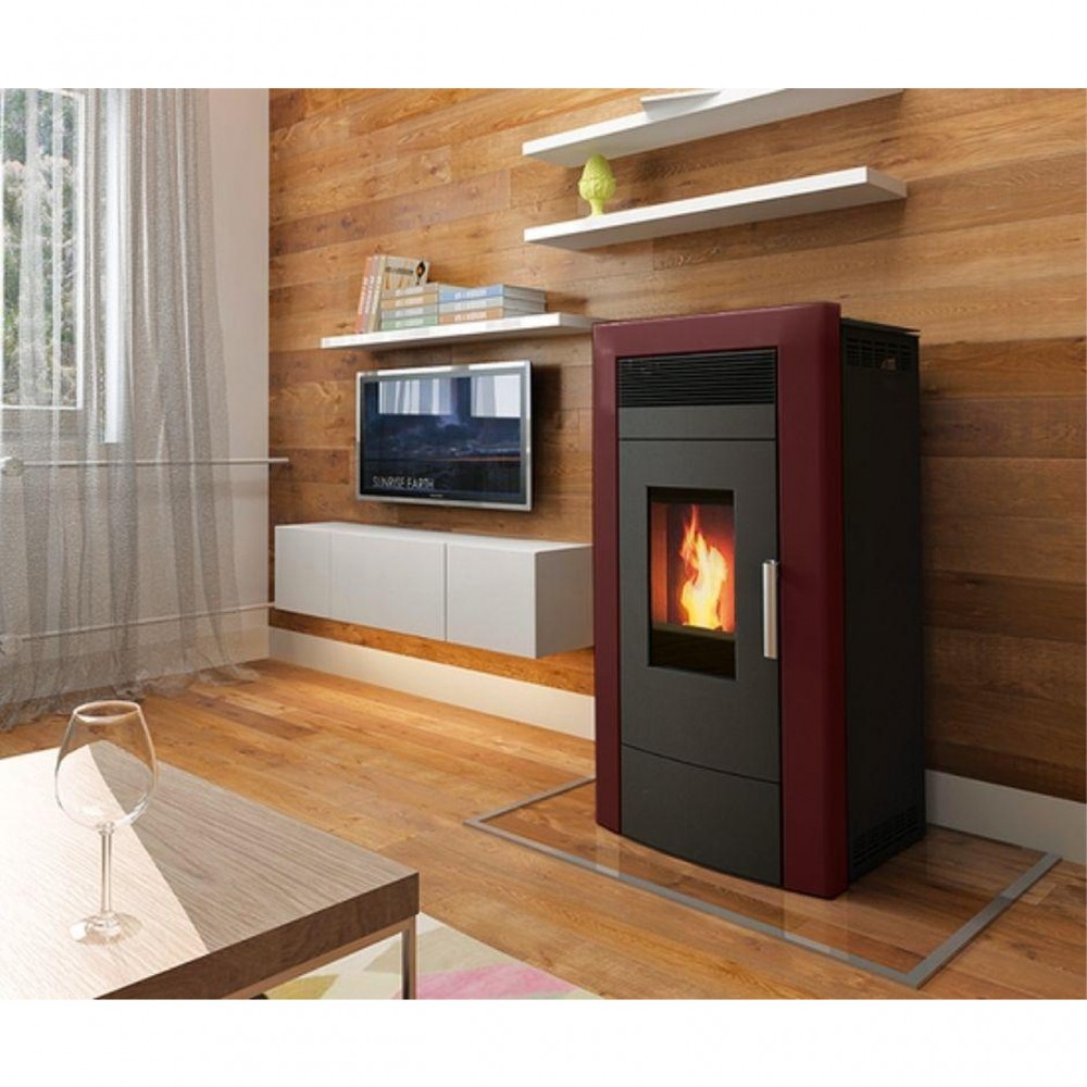 Pelletkachel CV Alfa Plam Commo Bordeaux, 22.5kW | Pelletkachels CV | Pelletkachels |