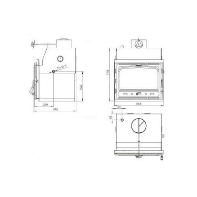 CV inbouwhaard gietijzeren Prity C W18, 23.5kw - Productenvergelijking