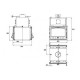 CV inbouwhaard gietijzeren Prity 2C W28, 33.2kw | CV inbouwhaarden | Haarden |