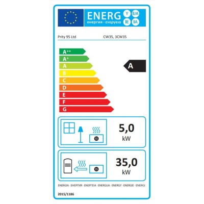 CV inbouwhaard gietijzeren Prity 3C W35, 40kw - Productenvergelijking