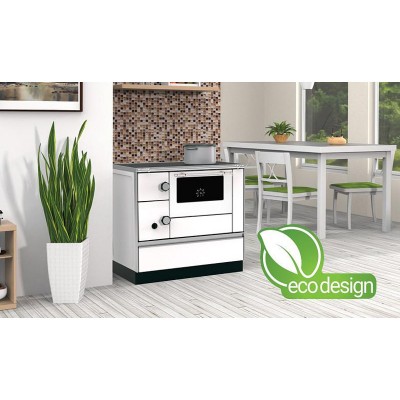 Hout fornuis Alfa Plam Alfa 90 H Favorit Wit Rechts, 6.4kW - Productenvergelijking