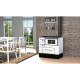 Hout fornuis Alfa Plam Regular 46 Wit Links, 5kW | Hout fornuis | Hout |