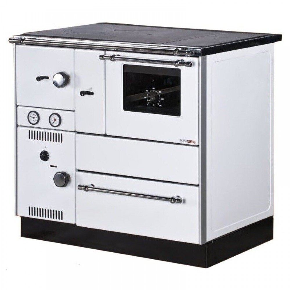 Hout fornuis met CV Alfa Plam Alfa Term 27 Wit, 27.56kW | Hout fornuis |  |