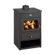 CV houtkachel Prity K1 CP W8 met gietijzeren blad, 13.1kW | CV houtkachels | Houtkachels |