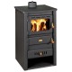 CV houtkachel Prity K22 CP W10 met massief gietijzeren blad, 13,3kW | CV houtkachels | Houtkachels |