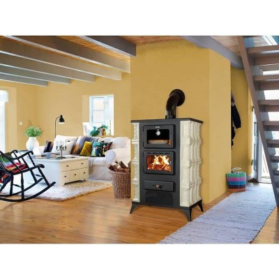 Houtkachel met oven Prity FMS RK Hazelnoot, 12kW - Productenvergelijking