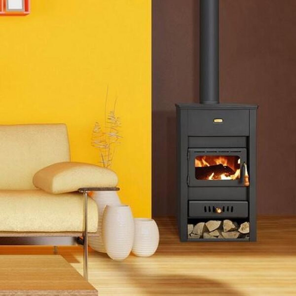 Houtkachel Prity K2 CP met gietijzeren blad, 10,4kW | Air houtkachels | Houtkachels |