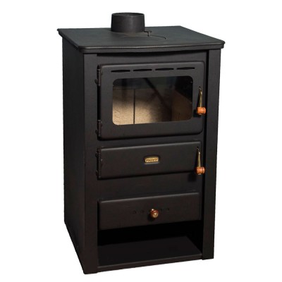 Houtkachel Prity K22 CP met gietijzeren blad, 10.4kW - Prity