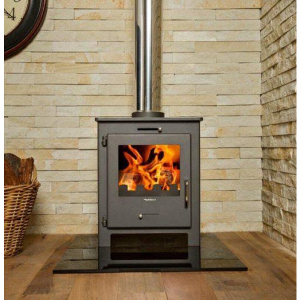 Houtkachel Victoria Nero Black, 6kW | Air houtkachels | Houtkachels |