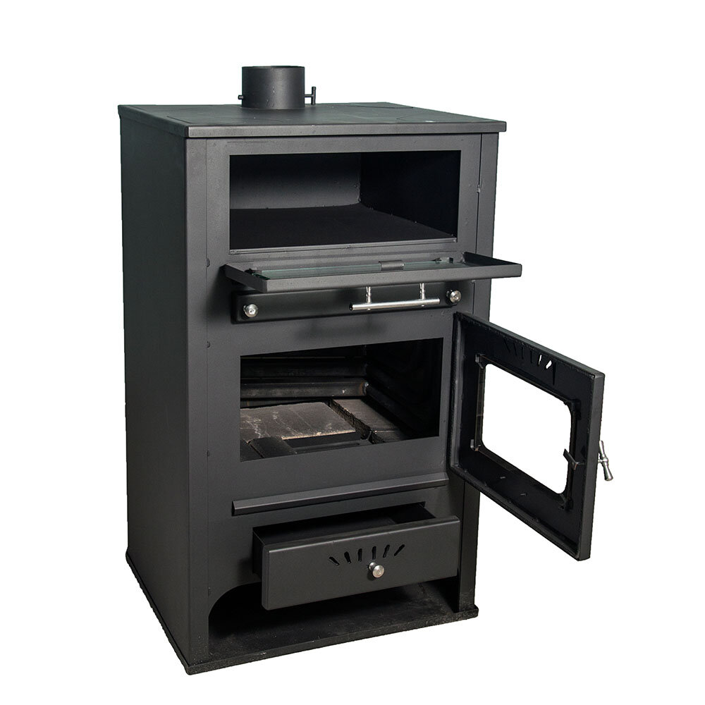 CV houtkachel met oven Zvezda GF VR 16, 15.4kW | CV houtkachels | Houtkachels |