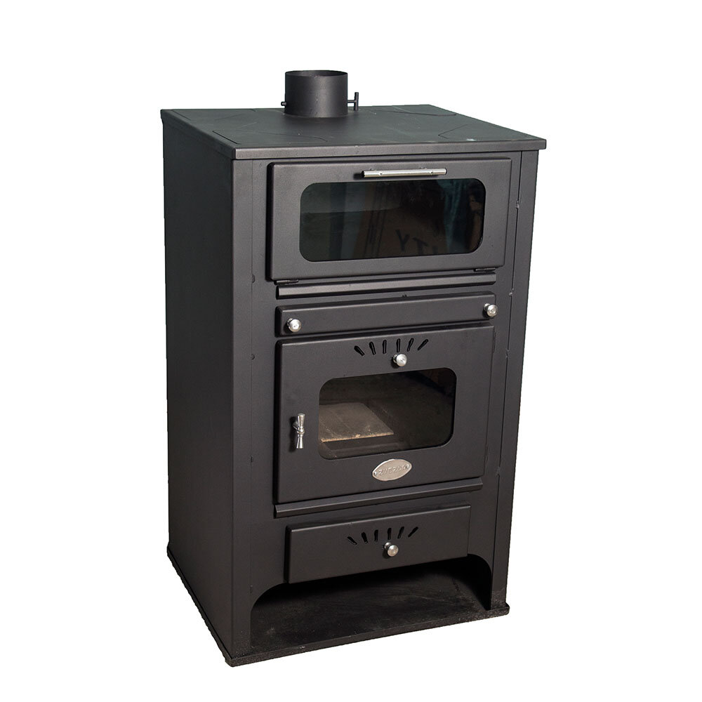 CV houtkachel met oven Zvezda GF VR 16, 15.4kW | CV houtkachels | Houtkachels |