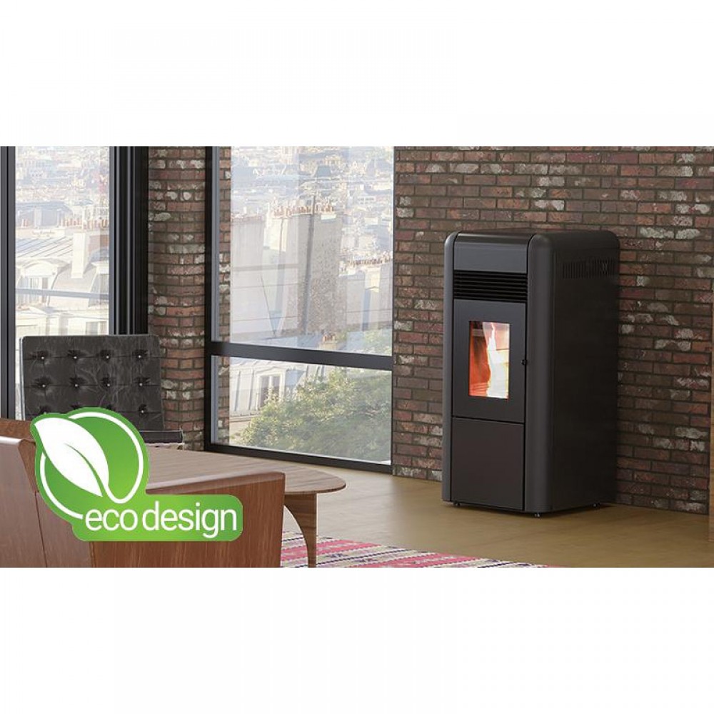 Pelletkachel CV Alfa Plam Dino 27 Zwart, 27kW | Pelletkachels CV | Pelletkachels |