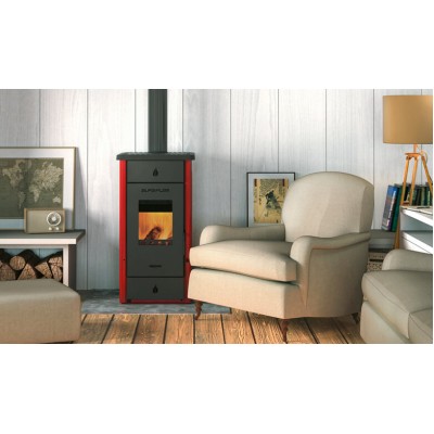 Houtkachel Alfa Plam Elita 3 Rood, 7kW - Alfa-Plam