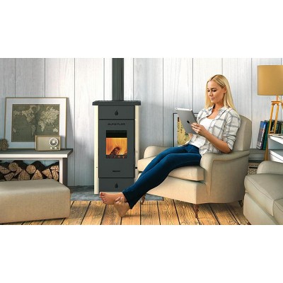 Houtkachel Alfa Plam Elita 3 Ivoor 7kW - Alfa-Plam