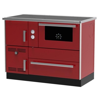 Hout fornuis met CV Alfa Plam Alfa Term 35 Rood-Rechts, 32kW - Productenvergelijking