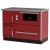 Hout fornuis met CV Alfa Plam Alfa Term 35 Rood-Rechts, 32kW