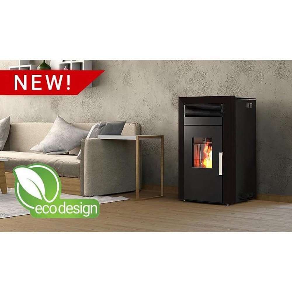 Pelletkachel CV Alfa Plam Commo 12, Zwart 12kW | Pelletkachels CV | Pelletkachels |