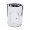 Dubbelwandig inspectie-element, RVS AISI 304, Recht, Geïsoleerd, Ф230-280