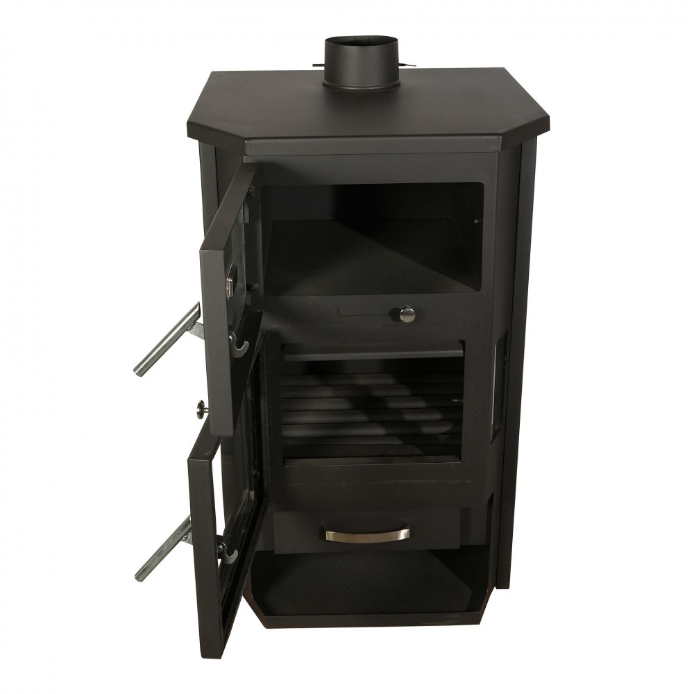 CV houtkachel met oven Horvat Feniks RNE, 26 kW | CV houtkachels | Houtkachels |