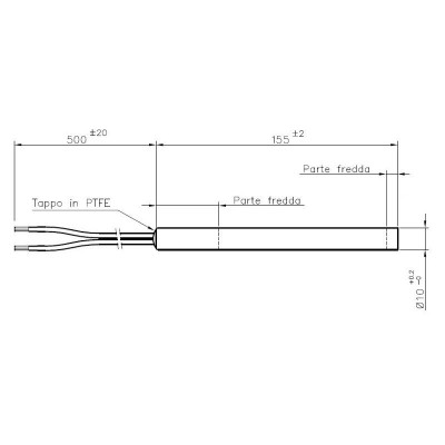 Gloeibougie pelletkachel voor La Nordica, Bestove, Pasian en anderen, totale lengte 155mm, 280W - Productenvergelijking