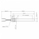 Gloeibougie pelletkachel voor Pyros, Naturaline, Whitfield en andere, totale lengte 163mm, 330W - x2 | Gloeibougie voor pelletkachel | Pelletkachel onderdelen |