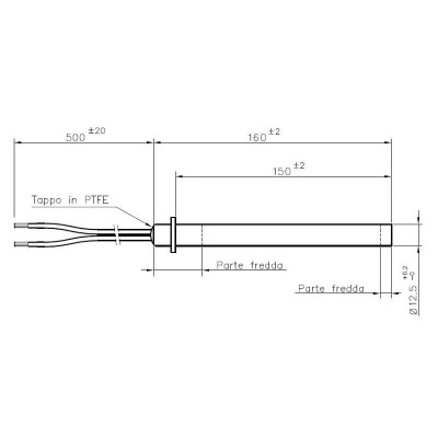 Gloeibougie pelletkachel voor Alfa Plam, Palazzetti, Biasi, Olimpia Splendid, Olsberg Libera, Royal, Thermorossi en andere, totale lengte 160mm, 350W - Productenvergelijking