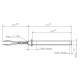 Gloeibougie pelletkachel voor Palazzetti, Cadel, Thermorossi, Olimpia Splendid, totale lengte 170mm, 350W | Gloeibougie | Pelletkachel onderdelen |