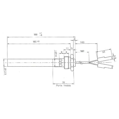 Gloeibougie pelletkachel voor Palazzetti en andere, totale lengte 188mm, 350W - Productenvergelijking