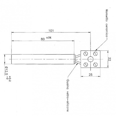 Gloeibougie pelletkachel voor Eurofiamma, Arce en andere, lengte 80mm, 250W - Productenvergelijking
