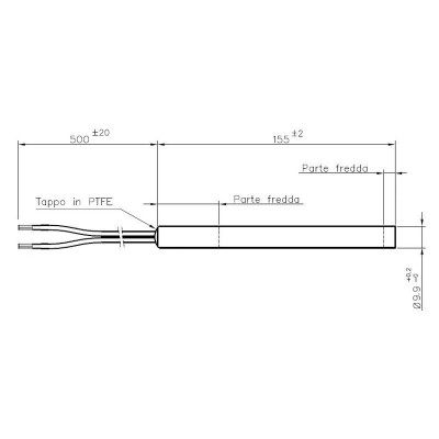 Gloeibougie pelletkachel voor Edilkamin, Italiana Camini, La Nordica, Sicalor en anderen, totale lengte 155mm, 300W - Productenvergelijking