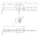 Keramische gloeibougie pelletkachel voor BURNiT, Palazzetti en andere, totale lengte 113mm, 260W | Gloeibougie voor pelletkachel | Pelletkachel onderdelen |