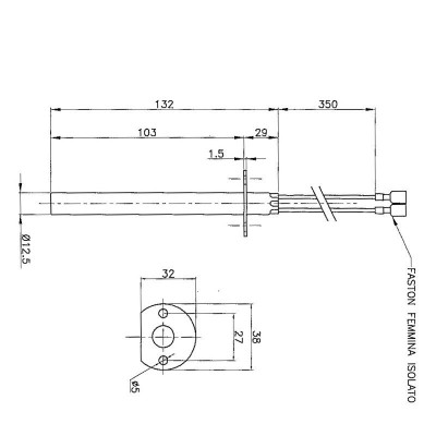 Gloeibougie pelletkachel voor Enviro, totale lengte 132mm, 400W - Productenvergelijking