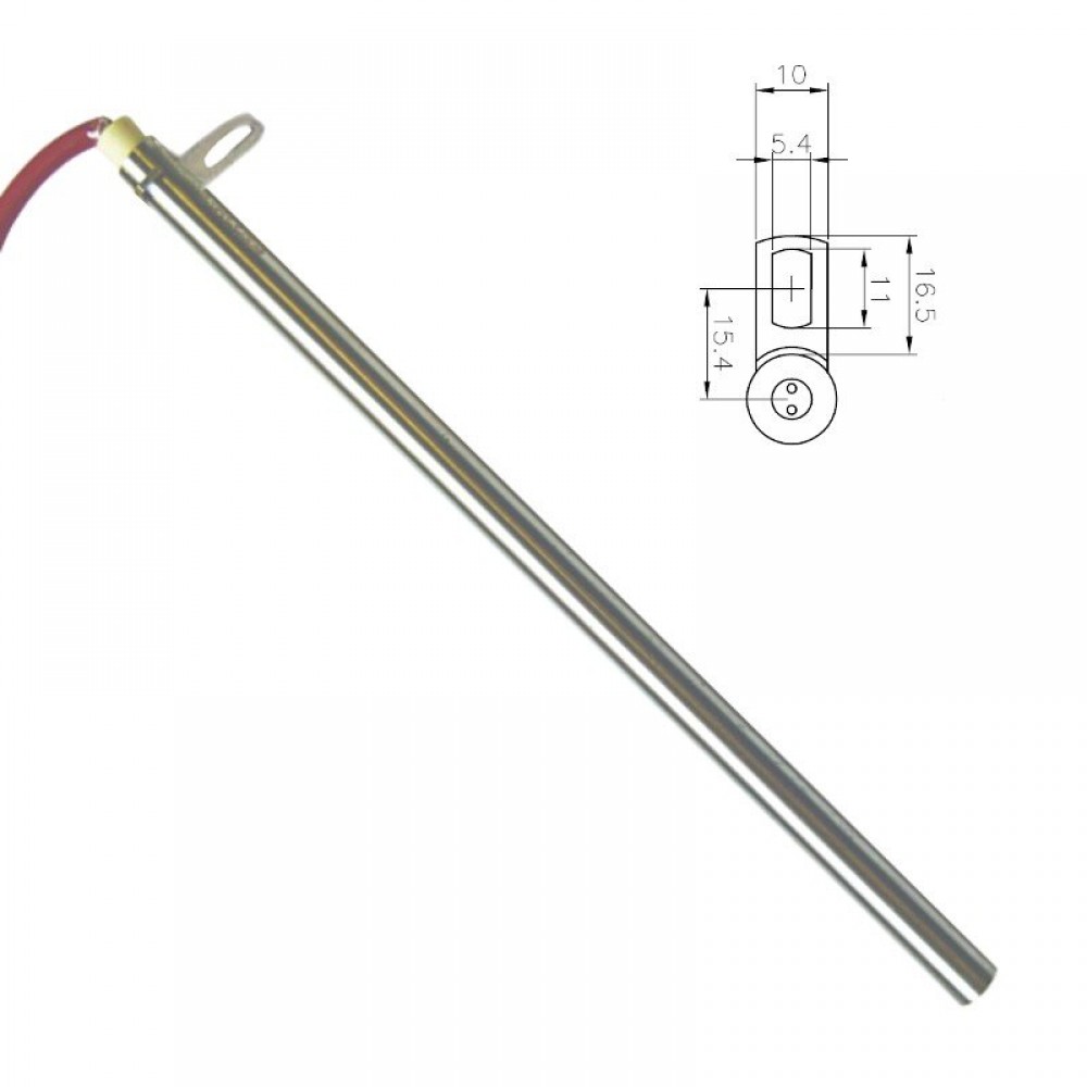 Gloeibougie pelletkachel voor Edilkamin en andere, totale lengte 280mm, 470W | Gloeibougie | Pelletkachel onderdelen |