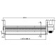 Tangentiële ventilator voor pelletkachels Sideros, met Ø45 mm, debiet 165 m³/h | Ventilatoren en blazers voor pelletkachel | Pelletkachel onderdelen |