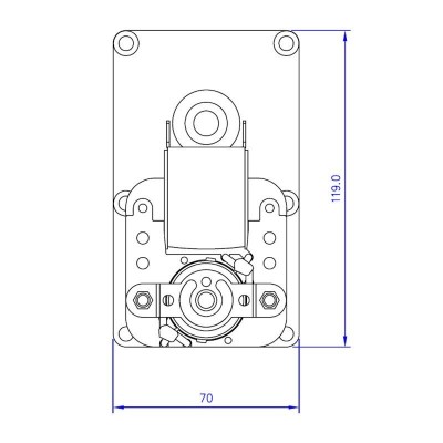 Vijzelmotor pelletkachel Mellor FB1183, 2 RPM voor Prity, Adler, Anselmo Cola, Arce, Caminetti Montegrappa, Edilkamin, Italiana Camini, Ecoforest en anderen - Vijzelmotor voor pelletkachel