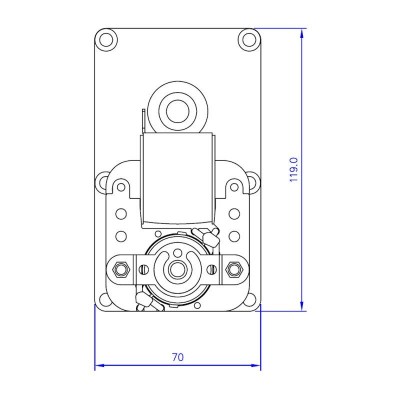 Vijzelmotor pelletkachel Mellor FB1218 voor Alfa Plam, Arce, Clementi, Enviro, Vescovi, Pasqualicchio en anderen, 3RPM - Vijzelmotor voor pelletkachel