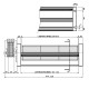 Tangentiële ventilator voor pelletkachels Prisma, met Ø80 mm, debiet 250 m³/h | Ventilatoren en blazers voor pelletkachel | Pelletkachel onderdelen |