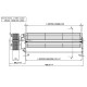 Tangentiële ventilator met Ø80 mm Eva Calor, Prisma en anderen, debiet 175/195 m³/h | Ventilatoren en blazers voor pelletkachel | Pelletkachel onderdelen |