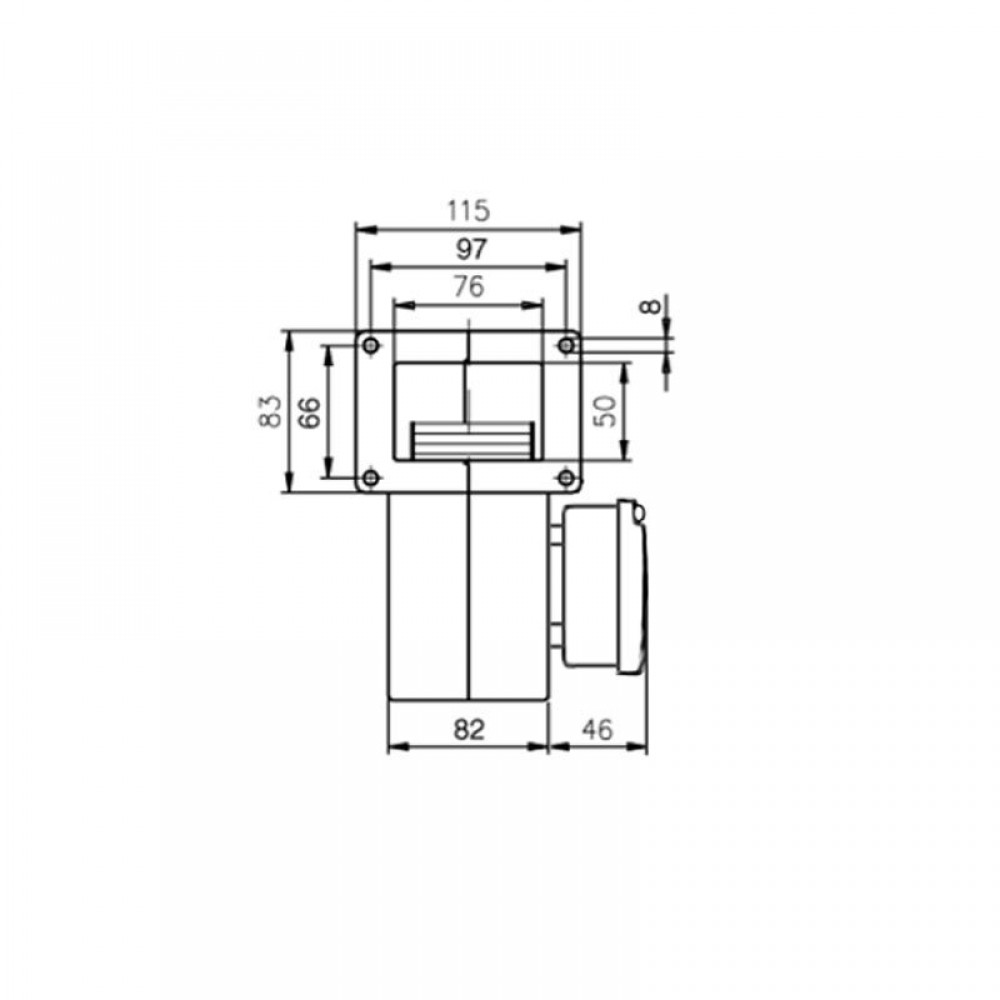 Centrifugaalventilator EBM voor pelletkachels Edilkamin, Ecoteck, Ravelli en anderen, debiet 155 m³/h | Ventilatoren en blazers voor pelletkachel | Pelletkachel onderdelen |