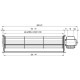 Tangentiële ventilator Fergas voor pelletkachels Anselmo Cola, Cadel, Ferroli, La Nordica en anderen met Ø60 mm, Flow 180 m³/h | Ventilatoren en blazers | Pelletkachel onderdelen |