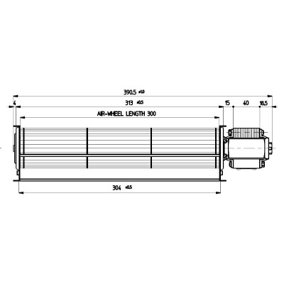Tangentiële ventilator Fergas voor pelletkachels Cadel, Edilkamin en andere met Ø60 mm, Debiet 255 m³/h - Productenvergelijking