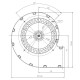 Centrifugaalventilator EBM voor pelletkachels Ecoteck, Edilkamin, Ravelli e.a., debiet 140 m³/h | Ventilatoren en blazers | Pelletkachel onderdelen |