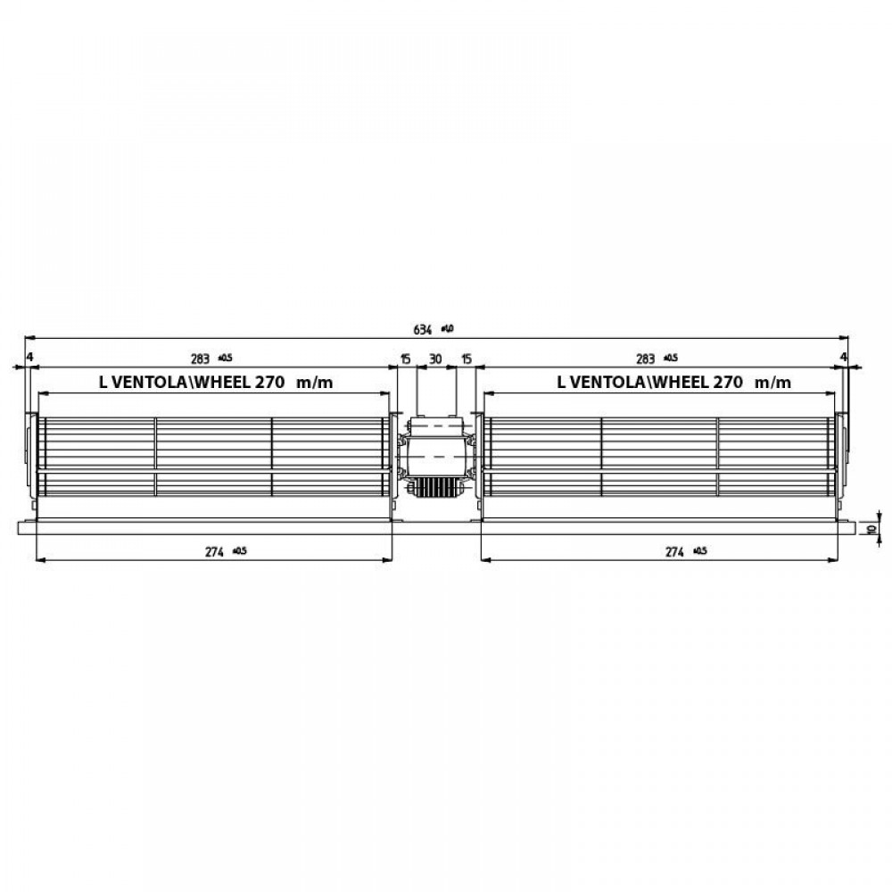 Dubbele tegenstroomventilator Fergas voor pelletkachels Edilkamin, Ecoteck, Ravelli en anderen, Ø60 mm, debiet 248 m³/h | Ventilatoren en blazers voor pelletkachel | Pelletkachel onderdelen |