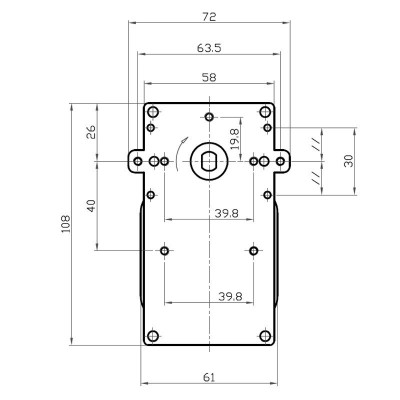Holle-as vijzelmotor pelletkachel Kenta K9117157, 5RPM voor Cadel, Deville, Eurofiamma, Italflame, Karmek One, Puros, Qlima, Zibro, Eurostek, Ambiente e Calore, Bestfire, Eurostek, Fair, Italiana Camini, King Fire, Mecatech, MG, Puros, Tecnoflam, TMC e.a. - Vijzelmotor voor pelletkachel