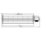 Tangentiële ventilator Fergas voor pelletkachels Edilkamin, Cadel en anderen, met Ø60 mm, Debiet 250 m³/h | Ventilatoren en blazers voor pelletkachel | Pelletkachel onderdelen |