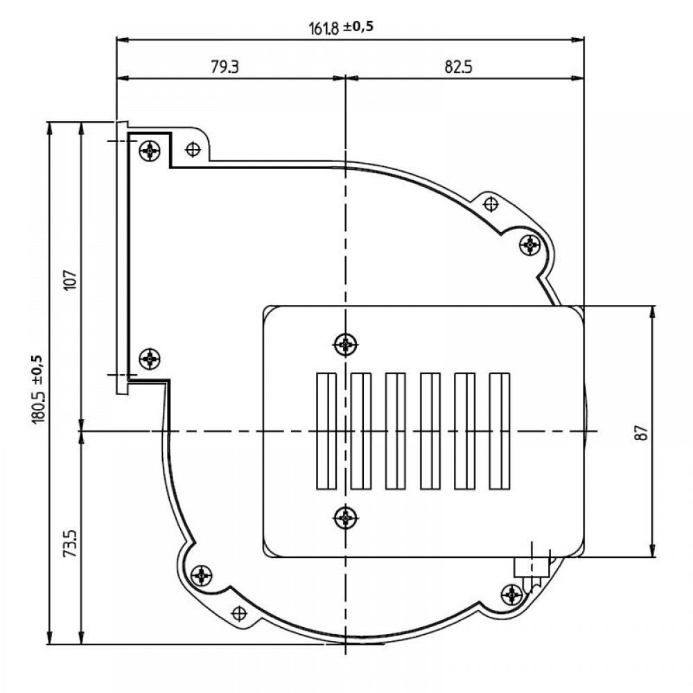 Centrifugaalventilator Fergas voor pelletkachels Sicalor, Prisma, debiet 220 m³/h | Ventilatoren en blazers voor pelletkachel | Pelletkachel onderdelen |