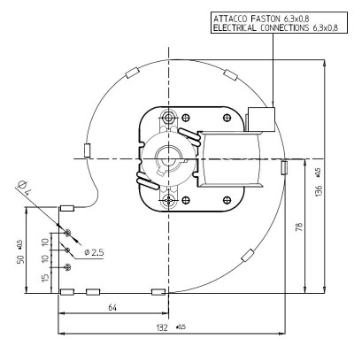 Centrifugaalventilator Fergas voor pelletkachels Ecoforest, Ravelli en anderen, debiet 121 m³/h - Productenvergelijking