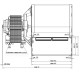 Centrifugaalventilator EBM voor pelletkachels Anselmo Cola, Cadel, Edilkamin, MCZ, La Nordica, Caminetti Montegrappa, Palazzetti, Sicalor en anderen, debiet 210 m³/h | Ventilatoren en blazers voor pelletkachel | Pelletkachel onderdelen |