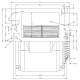 Centrifugaalventilator Natalini voor pelletkachels Eco Spar, Deville, Puros e.a. Sit Group, debiet 480 m³/h | Ventilatoren en blazers | Pelletkachel onderdelen |